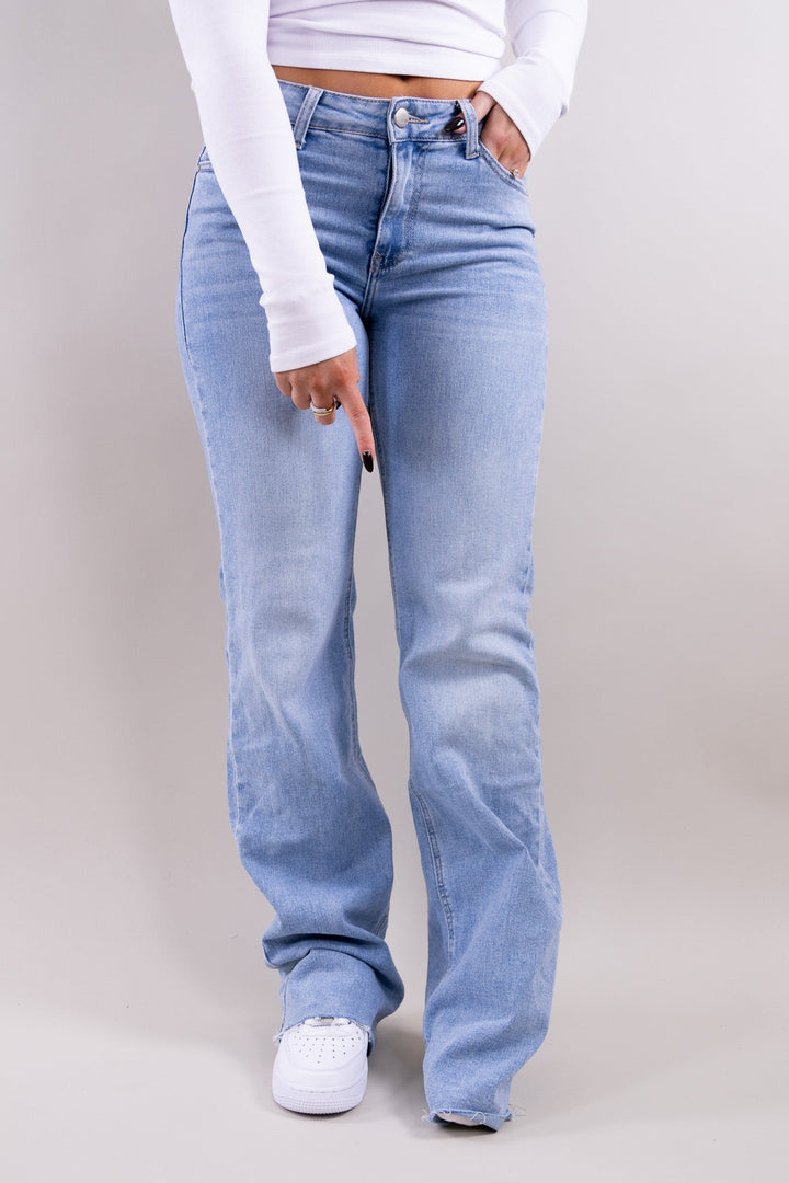 Lily mid waist jeans tall - stretch