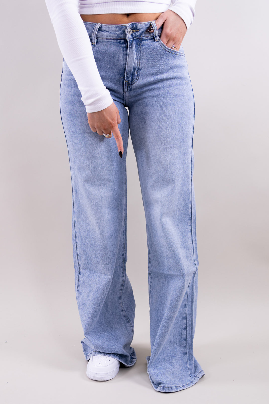 Lea mid waist jeans tall - stretch