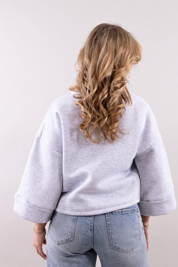 Basic sweater - 3/4 mouw