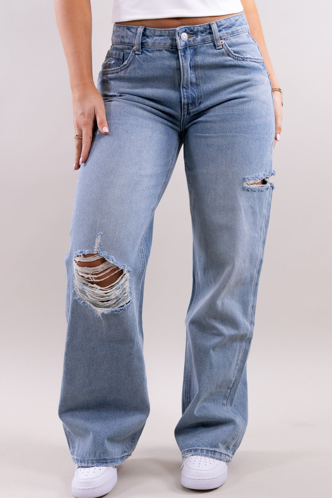 Nerea ripped jeans - no stretch