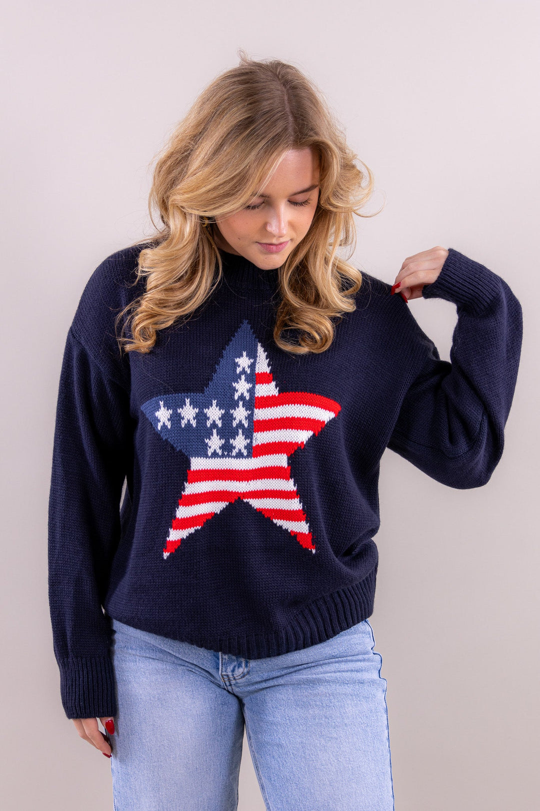 Usa star knit