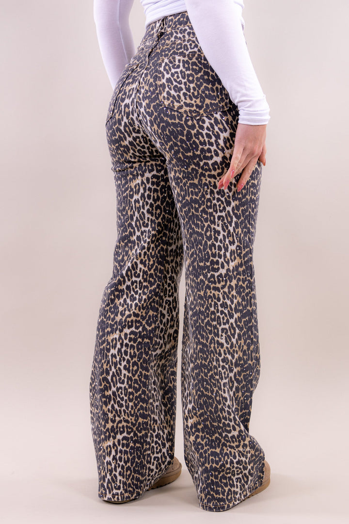 Noom leopard glitter jeans